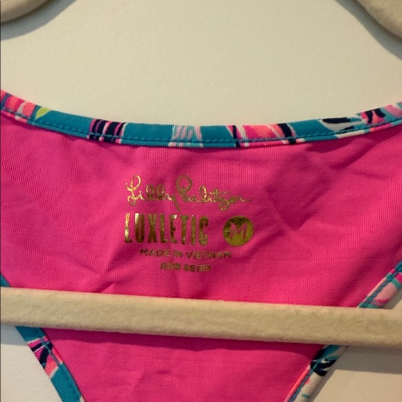 Lily Pulitzer Luxletic Tank Top - Blue and Pink - Picture 2 of 3